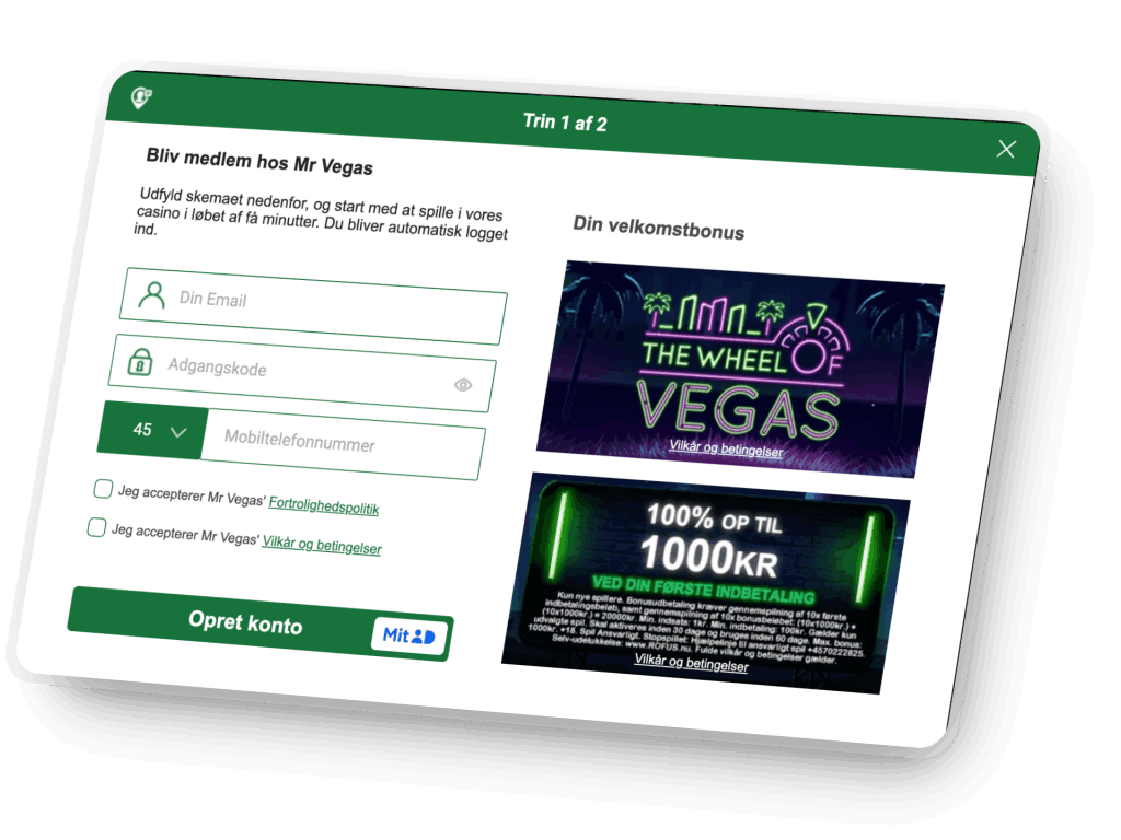 mr vegas login